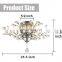 Modern Lamp Luxury Living Room Chandelier Bedroom Lamp Villa Round Creative Iron Crystal Lighting