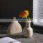 Modern Decorative Cheap Cost Handmade Wedding Candle Holder Decoration Art Irregular Flower Nature Plain Pottery Ceramic Vase