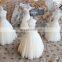 Wholesale creative  luxury wedding gift set home decor dress shape custom  aromatherapy fragrance soy wax scented candles