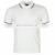 Sialwings Black with white collar with embroidered logo cotton Polo shirt for men