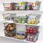 Under Shelf Hanging Muti Kitchen Corner Acbinet Organizer Wire Basket With Wheel