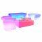 Colorful Modern Plastic Item Bar LED Furniture Sectional Sofas Lighting