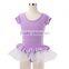 Professional Leotard with White Ballet Dance Performance Tutu Skirt for Kids