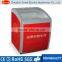 Horizontal glass door ice cream display freezer
