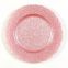 Wholesale Pink Wedding Bulk Flora Starburst Crystal Glass Charger Plates