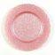 Wholesale Pink Wedding Bulk Flora Starburst Crystal Glass Charger Plates