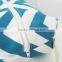 Rectangle Shape Chevron Toilet Bag With Handle Cotton Canvas Shower Bag