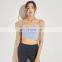 Custom Private Label Sexy Strap Yoga Bra Women Workout Sports Running Wear Crop Top Gym Fitness Clothes