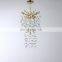 Custom Art Crystal Branch Chandelier Lamps Wedding Hotel Lobby Villa Restaurant Long Table Tree Branch Luxury Ceiling Light