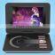 hot selling 9 inch widescreen 16:9, 270 degree rotating shaft portable dvd player