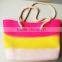 2015 silicone laides handbag woman handbag silicone hand beach bag                        
                                                Quality Choice