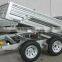 Hot dipped galvanized hydraulic tipping box trailer/ tipper trailer/ farm trailer