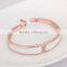 Latest design 18k gold plated bangle wholesale