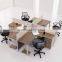 4 seat workstation with aluminium frame for call center