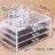 C42 ANPHY Large Makeup Box Jewelry Organizer Crystal Drawers