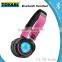 Flashing LED Wirelss Headset Wireless Flashing LED Stereo Headse bluetooth LED flashing headset with bluetooth/FM/TF card