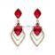2016 New Arrival Crystal Drop Earrings For Women Brinco Wedding Earring Vintage Boucles Oreille Ruby-jewelry