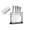 New Style Acrylic Stainless Steel Kitchen Knife Stand Holder