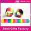 colorful printing custom kid's silicone slap wristband