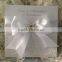 Hot sale elegant & personalized white lace wedding invitations with white ribbons & rhinestone brooches
