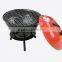 Outdoor camping apple shaped portable charcoal rotary bbq grill