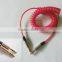 DC3.5 Dual transparent spiral cable