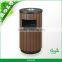 Recycling Round Synthetic Wood Litter Receptacle