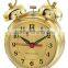 3 inch metal case mechanical alarm clock mechanism, retro design clock, desktop clock