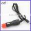 Red head Car cigarette lighter plug,car charger to DC5.5*2.1 with cable