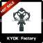 KYOK popular style black color curtain rod set,plating black color curtain finials for window decoration