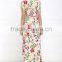 Ivory Floral Print Wrap Long Dress Latest Western Dress Designs Photos