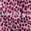 rose red black leopard pattern polyester milk fiber Spandex print fabrics