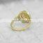 wholesale new fashion charms crystal jewelry women brass ring