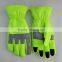 Traffic Control Gloves With Reflective Tape