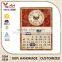 Newest Decorative Calendar Antique Indian Carved Wall Plaque Small Metal Craft With Clock