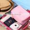 2015 Fashion Style 600D Fabric Foldable Printed Storage Travel Cosmetic Bag