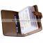 Custom short design leather magnetic business card holder
