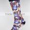 atheletic printed soccer basketball sublimation sock 360 degree digital crew sock