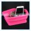 colorful silicone foldable mobile phones car storage box
