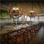 Top Quality American Village LED Lamp 220V Hemp Ropes Big Pendant Lamps