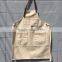 Custom Color Bib Canvas Work Apron With Webbing Waist Strap