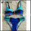 Women's Strappy Zipper Up Bandage Bikini Set