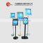 Black Freestanding Clip Frame A3 display stands sign