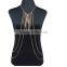 2016 Women Summer Bikini Tassels gold body jewelry, long sexy body chains