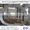 large diameter corrugated galvanized steel pipe