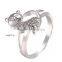 Charming Cute Panda Shaped Women Platinum Plated Party Ring