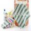 100% cotton square stripe printing hand towel