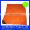 laminated PE tarpaulin blue orange color
