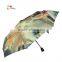 New Oil Painting Romantic Three-folding Classic Super Anti-UV Sun Rain Umbrella