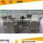 Hot sale factory price PE rattan dining table and chair set modern furniture